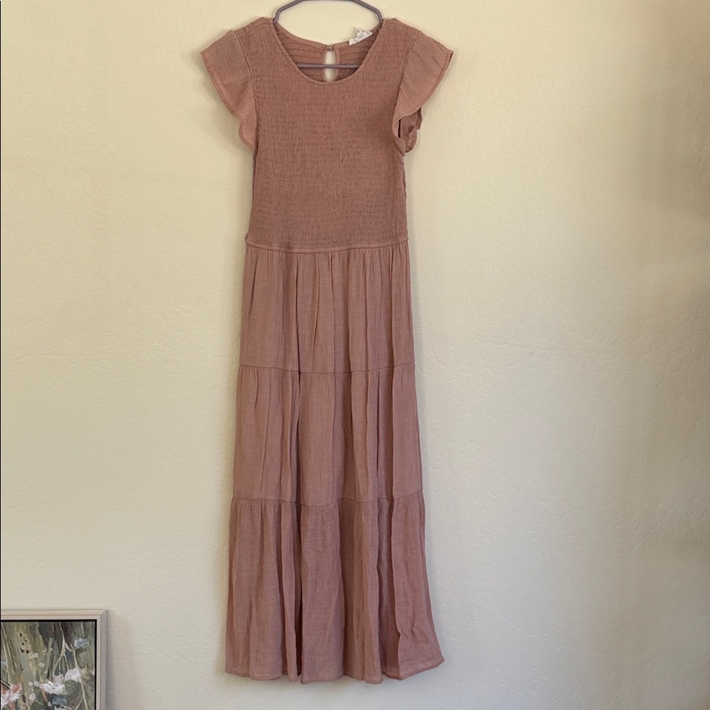 Elegant Dusty Pink Maxi Dress